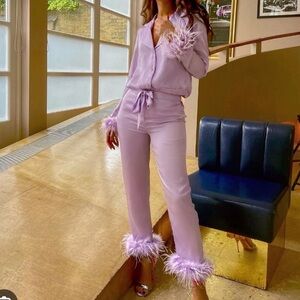 Nadine Merabi Silk Pajama Set